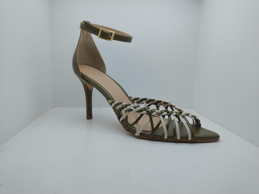 Sandalia salto Bico Fino - Scarlet